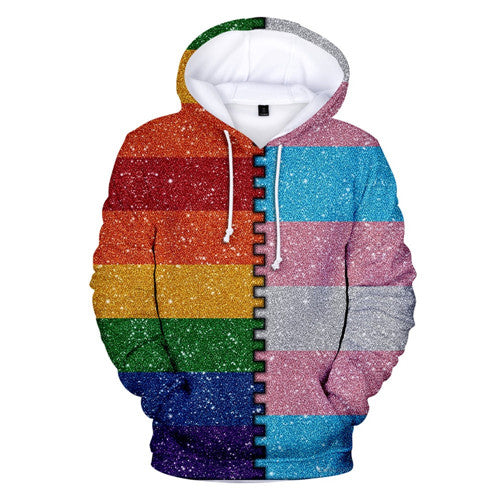 Digital Print Hoodie - Unisex All-Over Polyester Sublimation Pullover Sweatshirt
