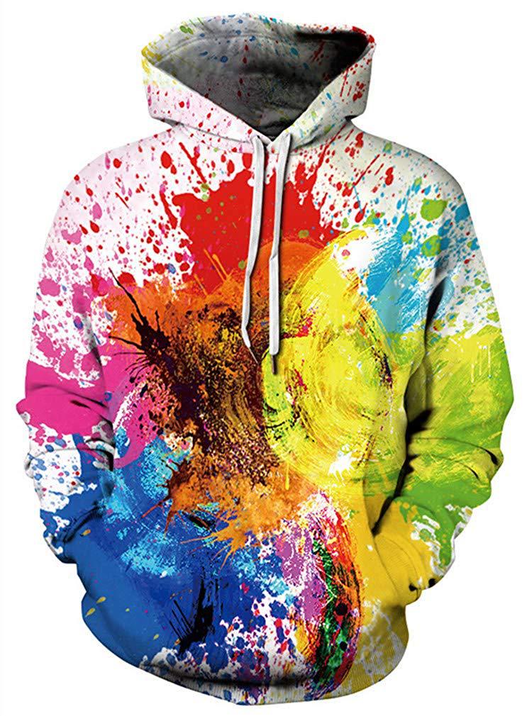 Unisex 3D Printed Pullover Sports Hoodie - All-Over Sublimation Sweatshirt for Men & Women