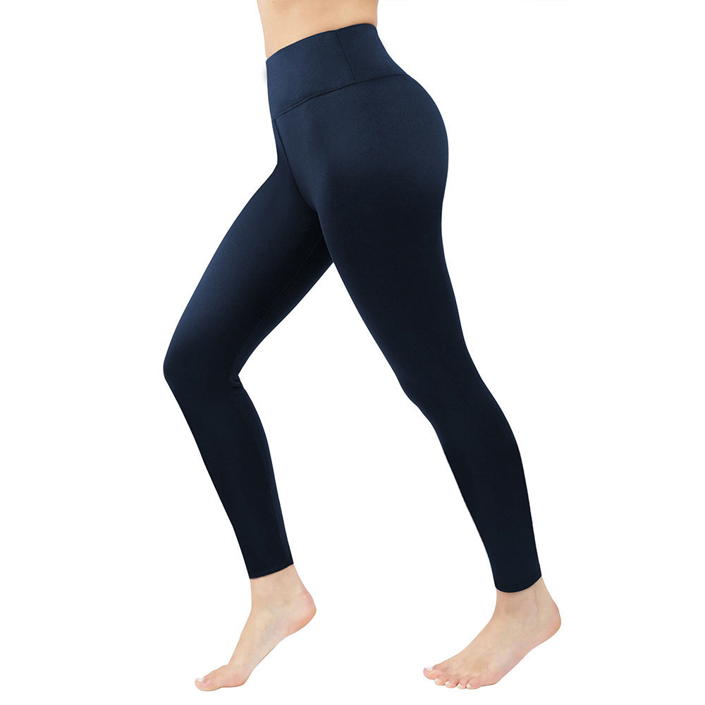Fleece Lined High Waist Leggings for Women - Warm Padded Tight Fit