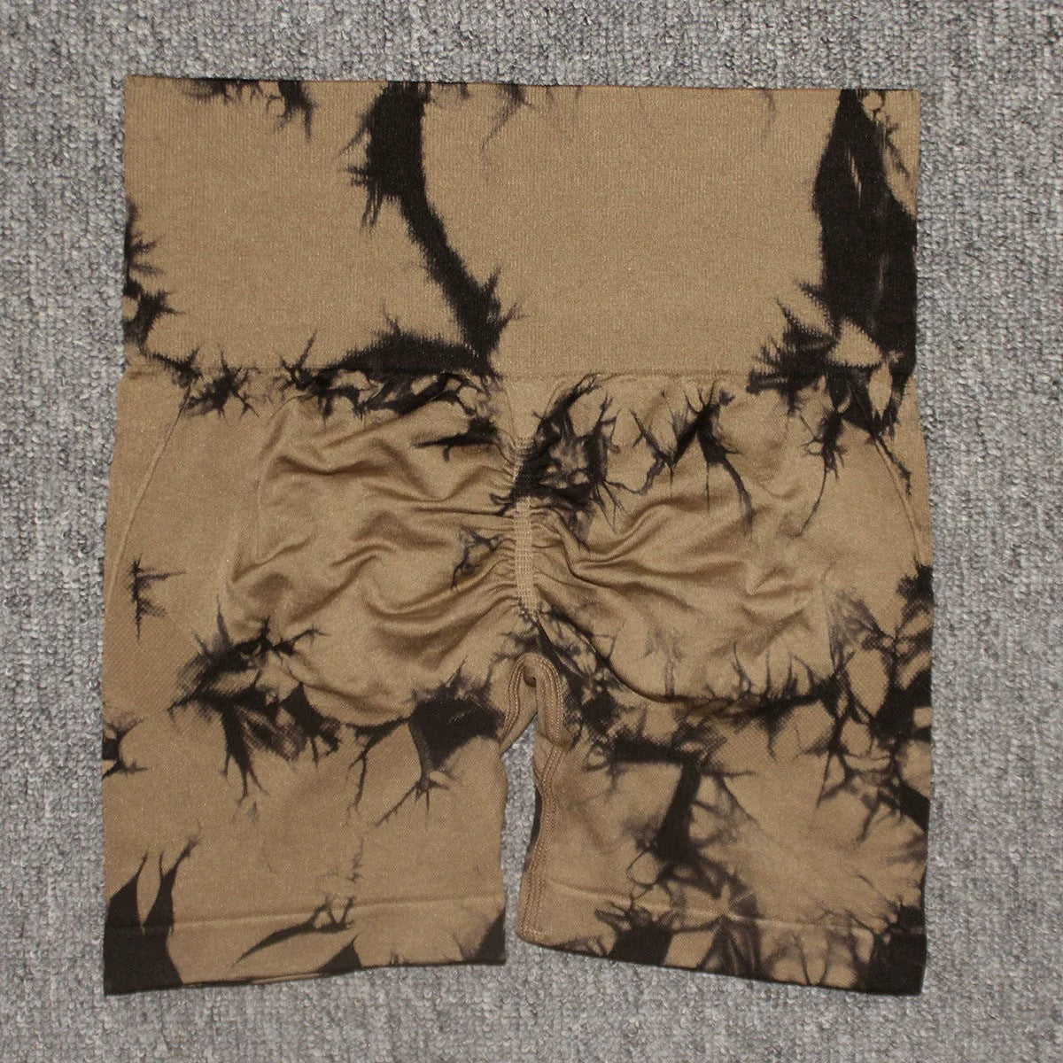 Tie-Dye High-Waisted Hip Lifting Yoga Shorts - Quick Dry Fitness